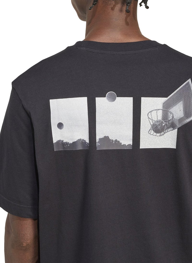 Adidas Lens Power Of Three Hoop Graphic T-Shirt - Image 4